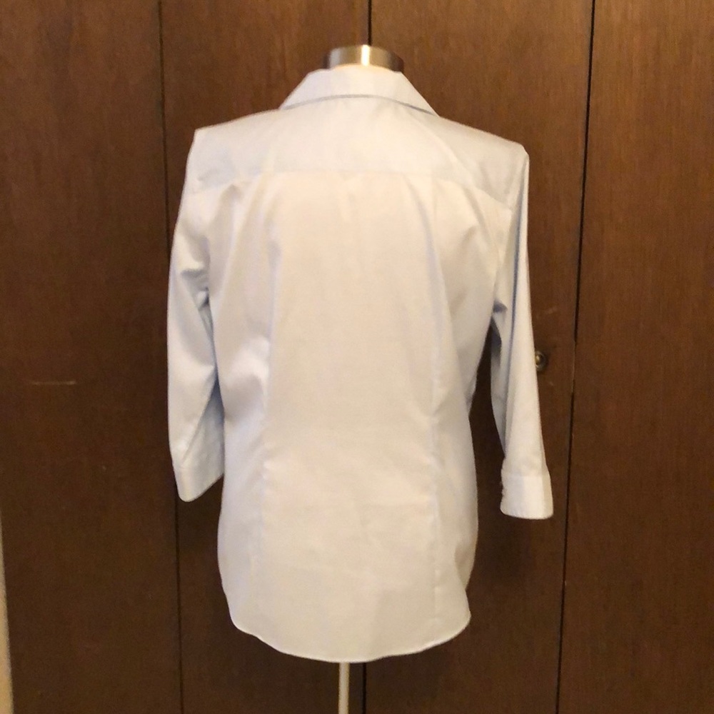 A Light Blue Fitted,Button Down Blouse. - image 3